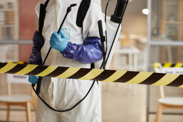 Professional Biohazard Cleanup technician working in New Milford, NJ